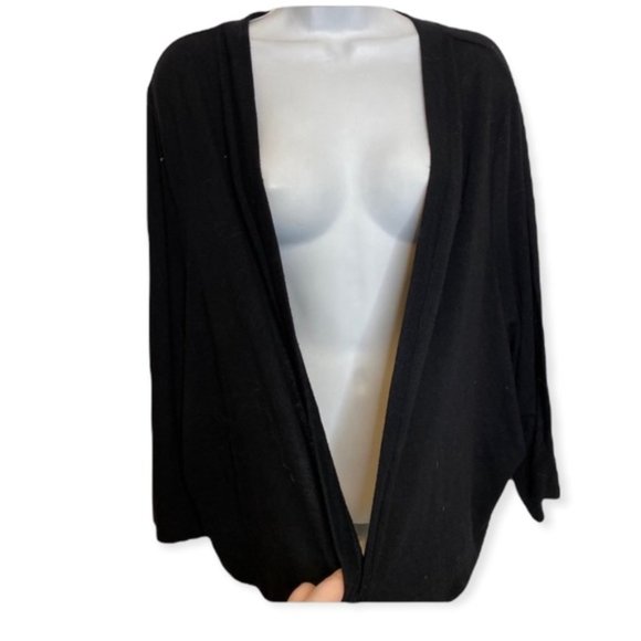 Torrid Black Lightweight Open Front 3/4 sleeve Shrug Size 6X - Picture 4 of 8